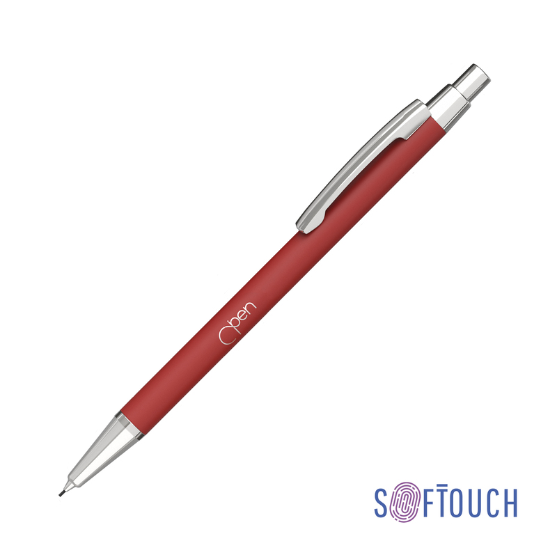 Карандаш механический "Ray", покрытие soft touch с логотипом