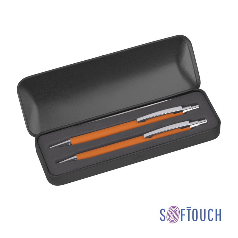 Набор "Ray" (ручка+карандаш), покрытие soft touch с логотипом