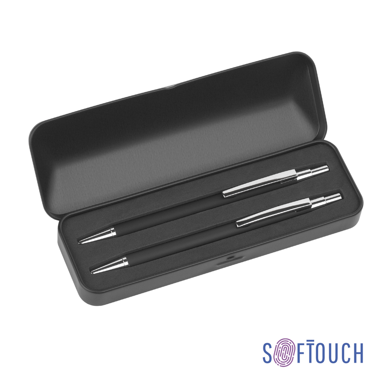 Набор "Ray" (ручка+карандаш), покрытие soft touch с логотипом