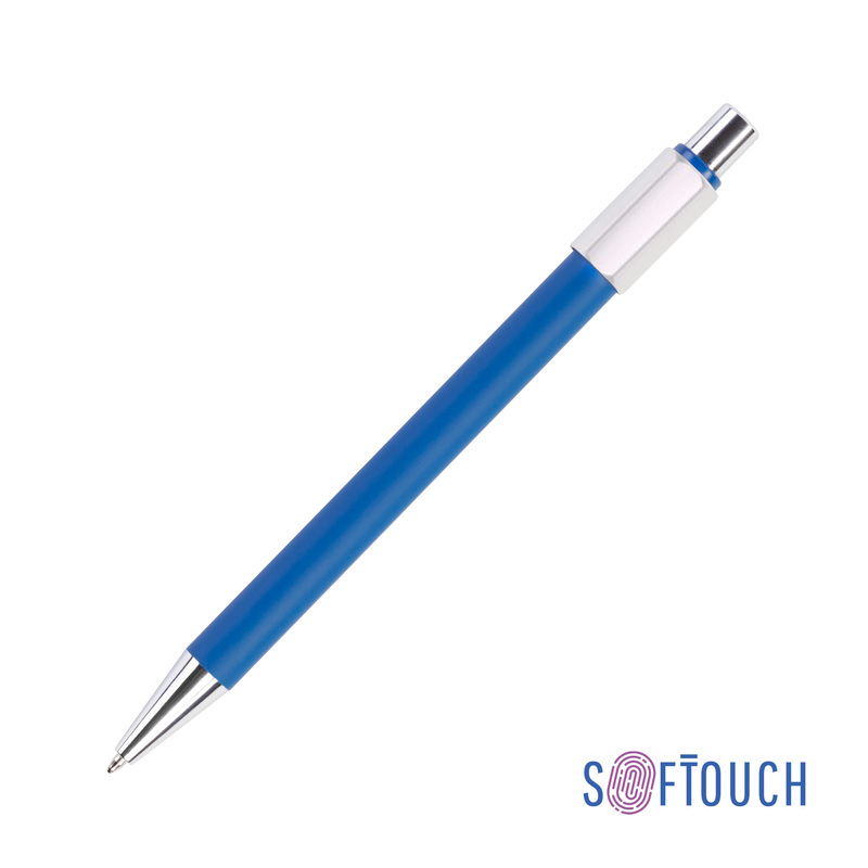Ручка шариковая "Spin" с 6ти-гранным спиннером, покрытие soft touch с логотипом