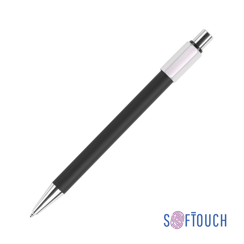 Ручка шариковая "Spin" с 6ти-гранным спиннером, покрытие soft touch с логотипом