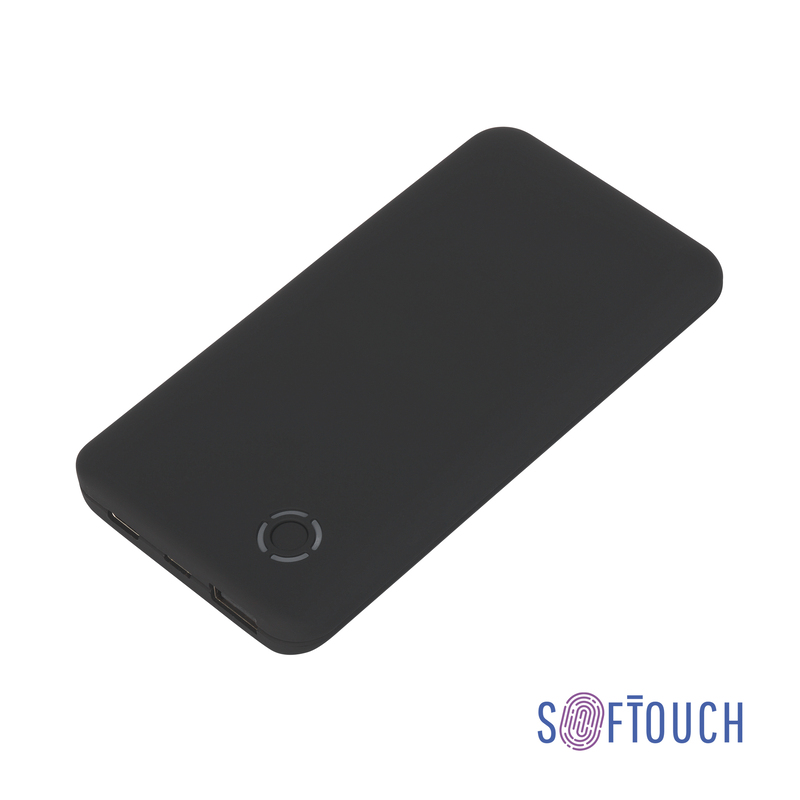 Беспроводное зарядное устройство "Fast SOFTTOUCH", 6000 mAh с логотипом