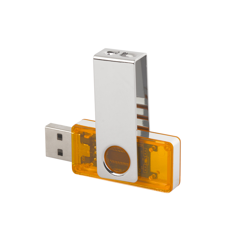 Флеш-карта TWISTA Transparent MS, 16Гб с логотипом