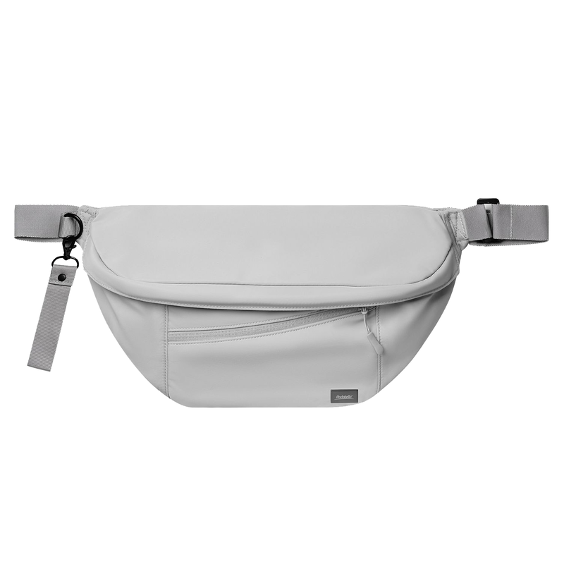 Сумка через плечо (cross body) Бостон (Boston), серая с логотипом