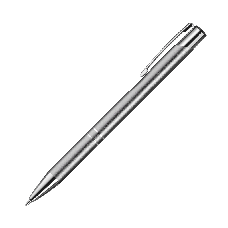 Шариковая ручка Альфа Нео (Alpha Neo), серая с логотипом
