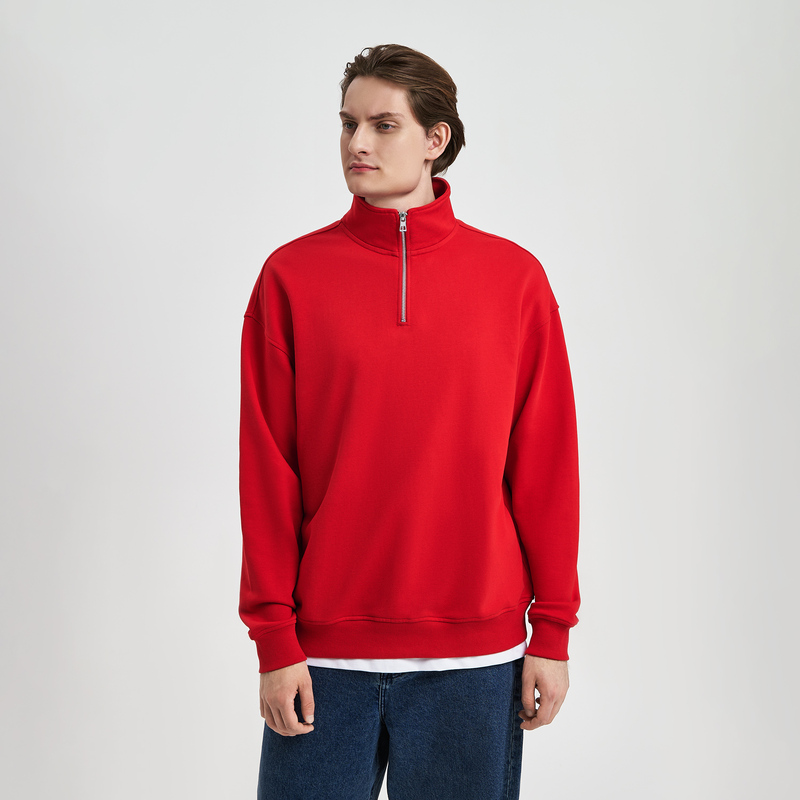 Толстовка на молнии унисекс Флоу (Flow), красная, размер XL/2XL с логотипом
