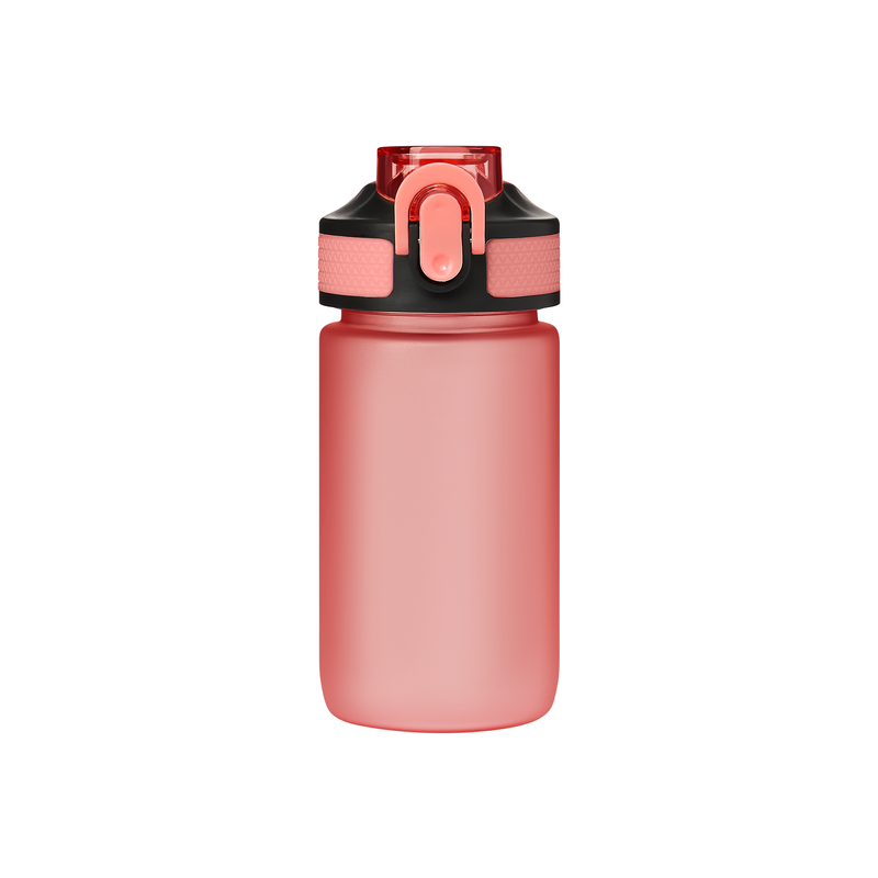 Бутылка для воды Флип мини (Flip mini), коралловая с логотипом