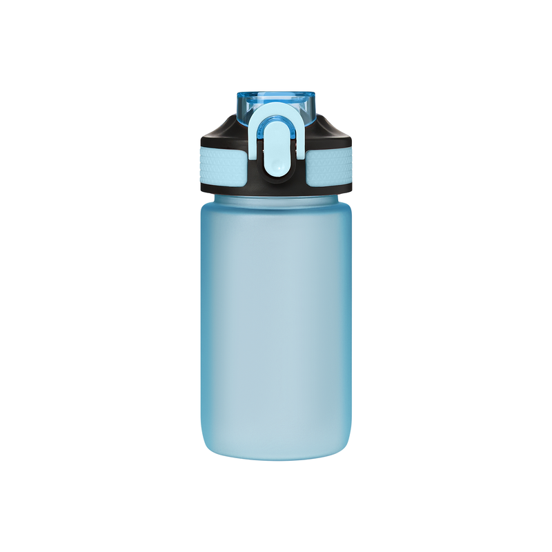 Бутылка для воды Флип мини (Flip mini), голубая с логотипом