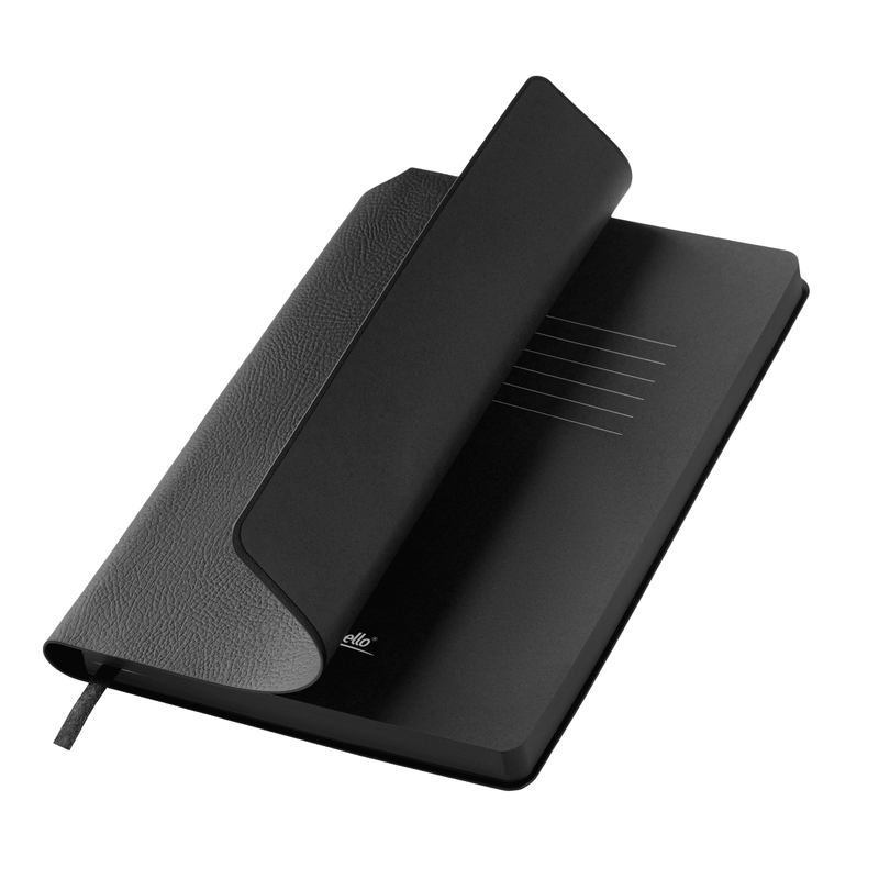 Ежедневник Молто (Molto) недатированный, черный с логотипом