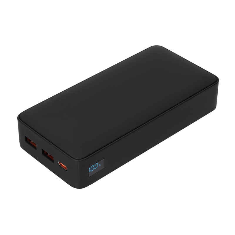 Внешний аккумулятор с подсветкой Анкор Плюс PD (Ancor PD Plus) 20000 mAh, черный с логотипом