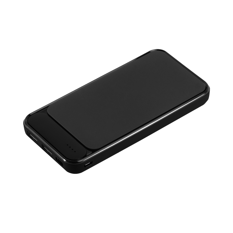 Внешний аккумулятор Старлайт Плюс НЕО (Starlight Plus NEO) 10000 mAh, черный с логотипом