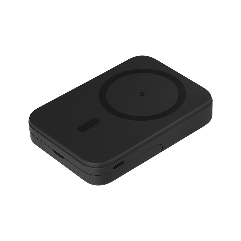 Внешний аккумулятор Юнион PD (Union PD) 10000mAh с функцией беспроводной зарядки 15W, черный с логотипом
