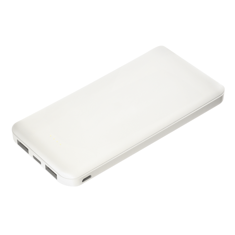 Внешний аккумулятор Элари Плюс (Elari Plus) 10000 mAh, белый с логотипом