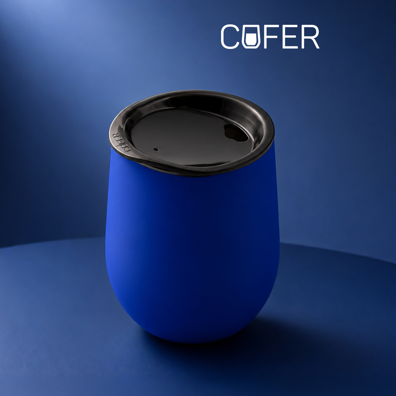 Кофер софт-тач CO12s (синий) с логотипом