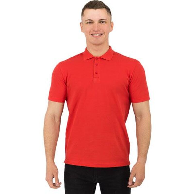 Рубашка поло Rock, мужская (красная, 2XL) с логотипом