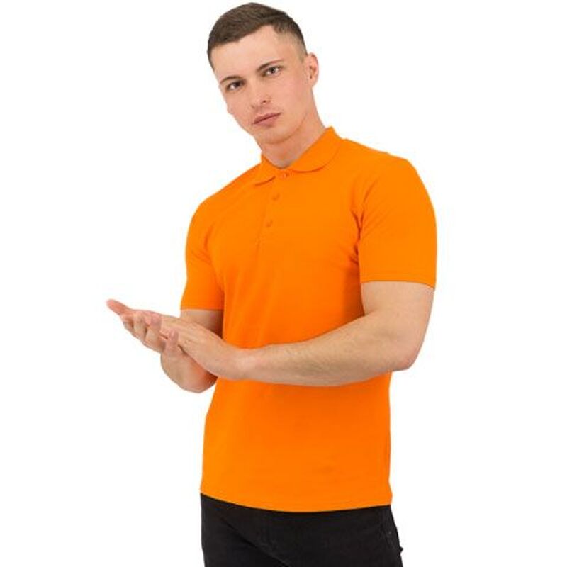 Рубашка поло Rock, мужская (оранжевая, 2XL) с логотипом