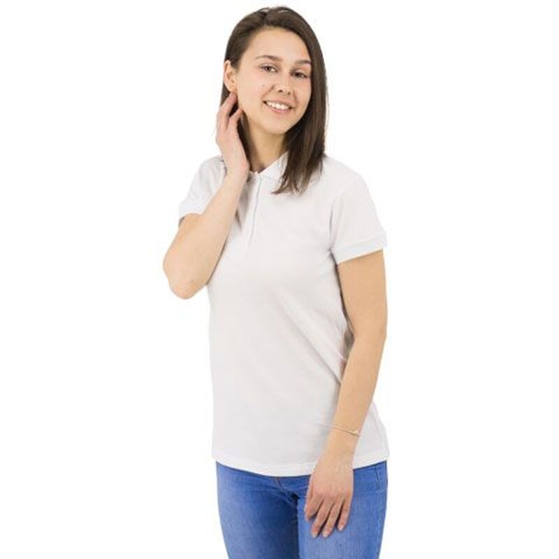 Рубашка поло Rock Lady, женская (белая, 2XL) с логотипом