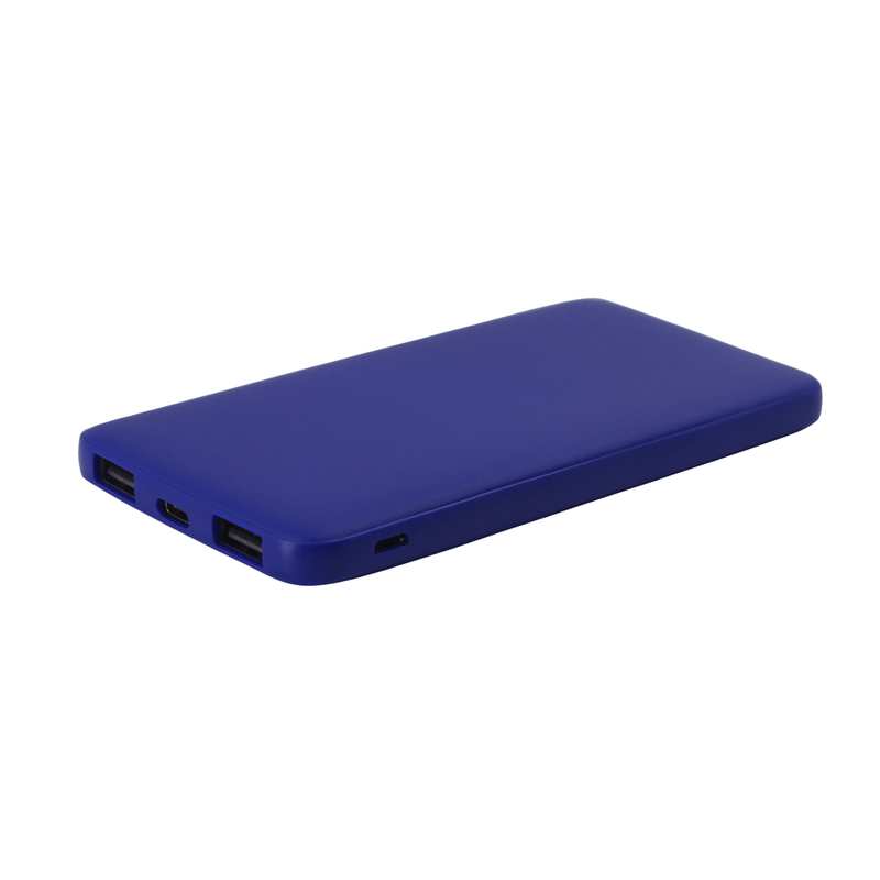 Внешний аккумулятор Bplanner Power 1 ST, софт-тач, 5000 mAh (Синий) с логотипом