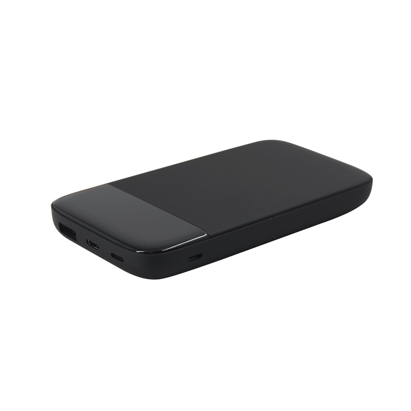 Внешний аккумулятор Bplanner Power 3 ST, софт-тач, 10000 mAh (Черный) с логотипом