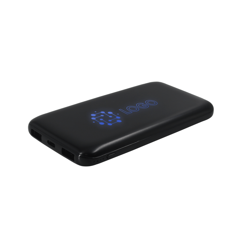 Внешний аккумулятор с подсветкой Bplanner Power 4 ST, 8000 mAh (Синий) с логотипом