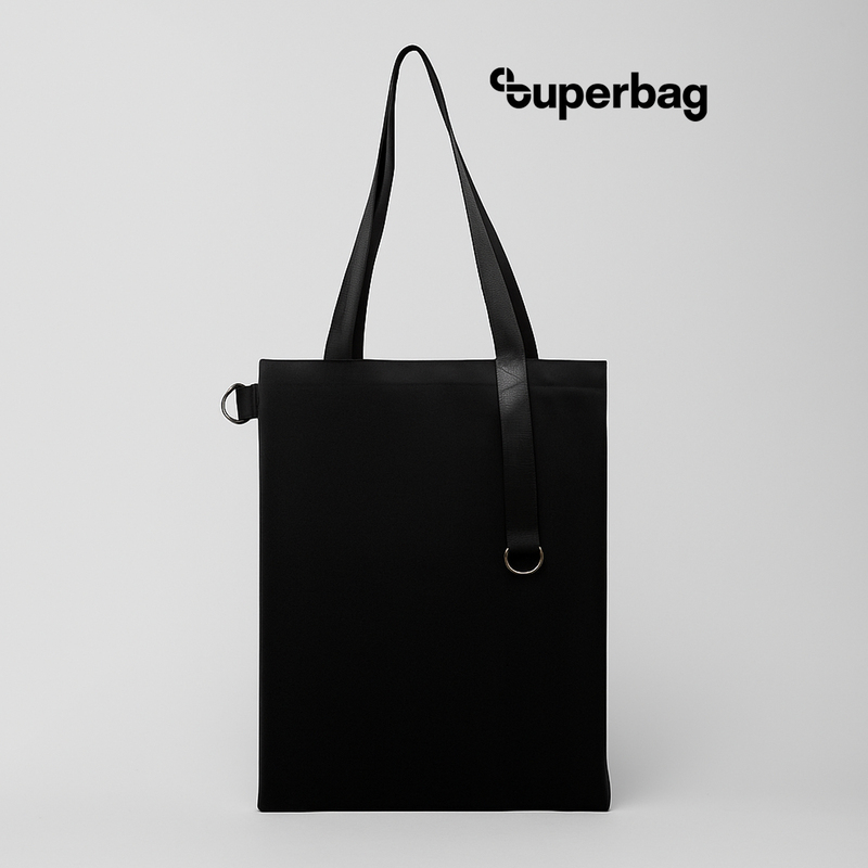 Шоппер Superbag Big (черный) с логотипом
