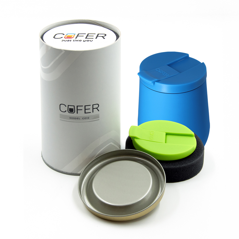 Набор Cofer Tube NEO DUO CO12s (М) grey (голубой с салатовым) с логотипом