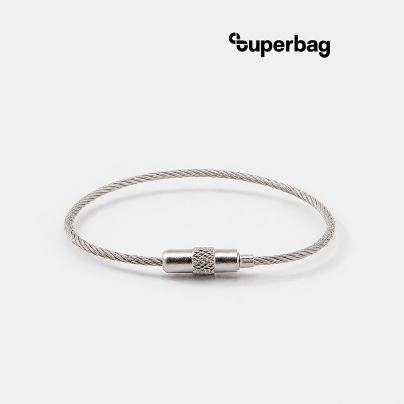 Тросик-кольцо Ring для обвеса, L=15см (стальной) с логотипом