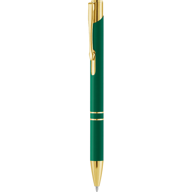 Ручка KOSKO SOFT GOLD Зеленая 1029.02 с логотипом