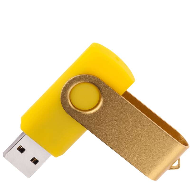Флешка TWIST COLOR Желтая 4011.04.4ГБ с логотипом