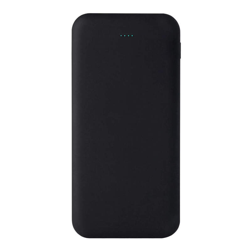 Внешний аккумулятор SIRIUS SOFT TYPE-C, 10000 мА·ч Черный 5047.08 с логотипом