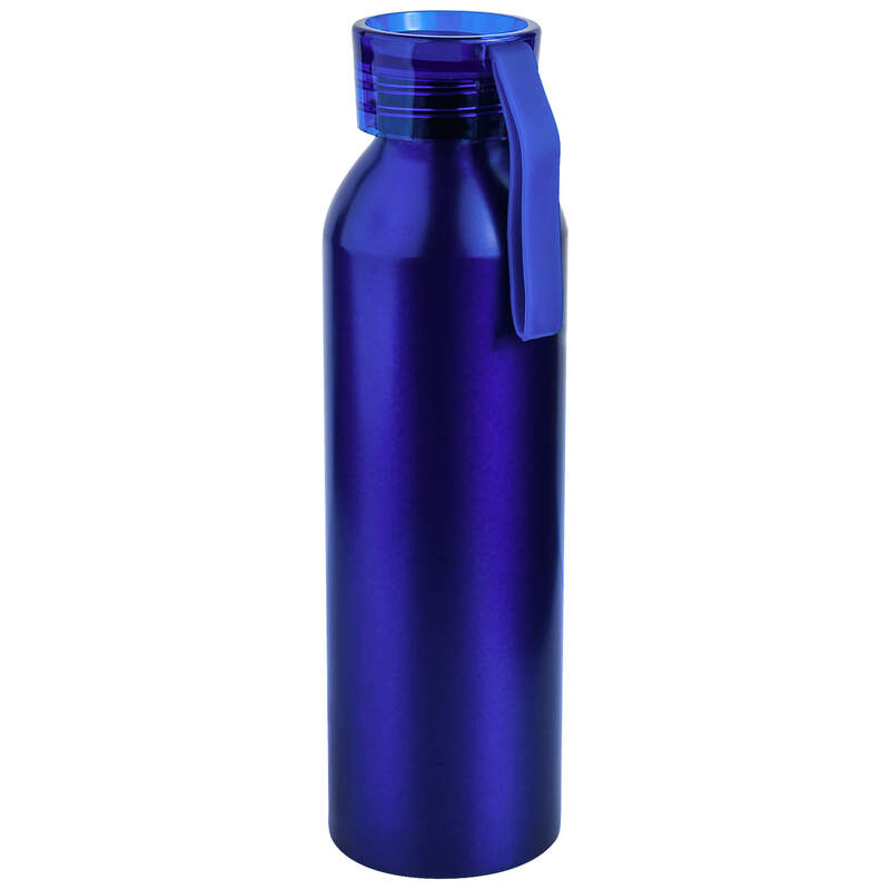 Бутылка для воды VIKING BLUE 650мл. Синяя с синей крышкой 6140.01 с логотипом