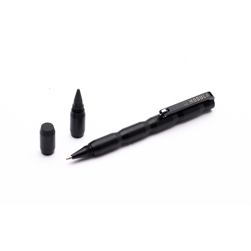 Шариковая ручка+карандаш Pininfarina Modula Black с логотипом