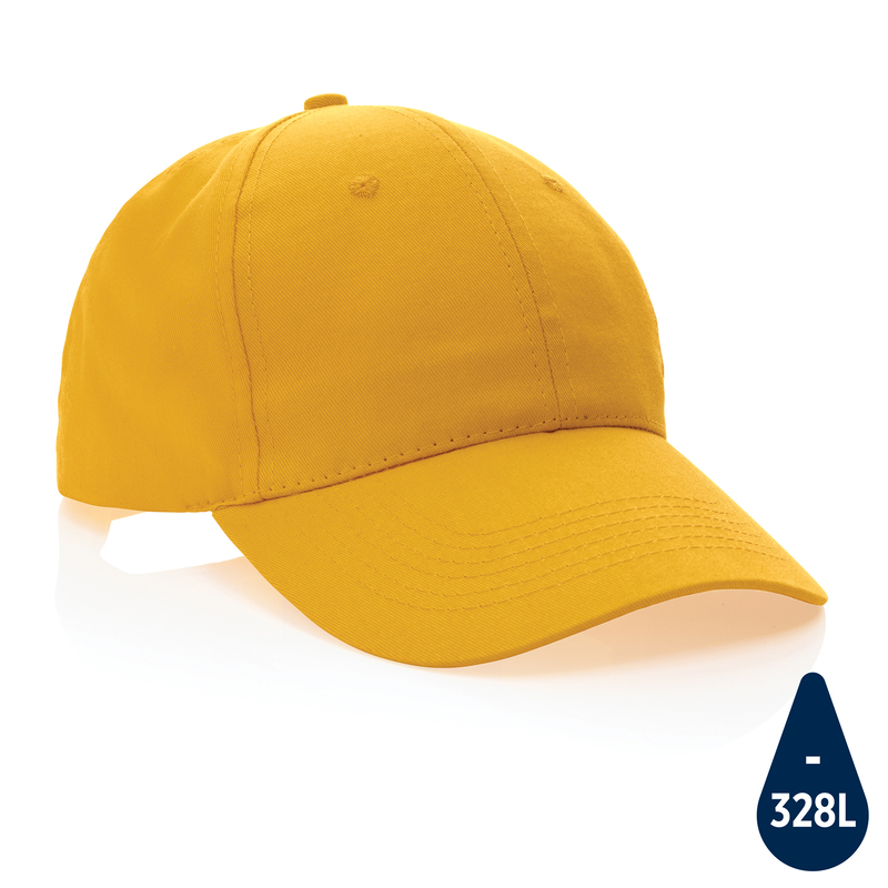 Бейсболка Impact из переработанного хлопка AWARE™, 6 клиньев, 190 г/м2 с логотипом
