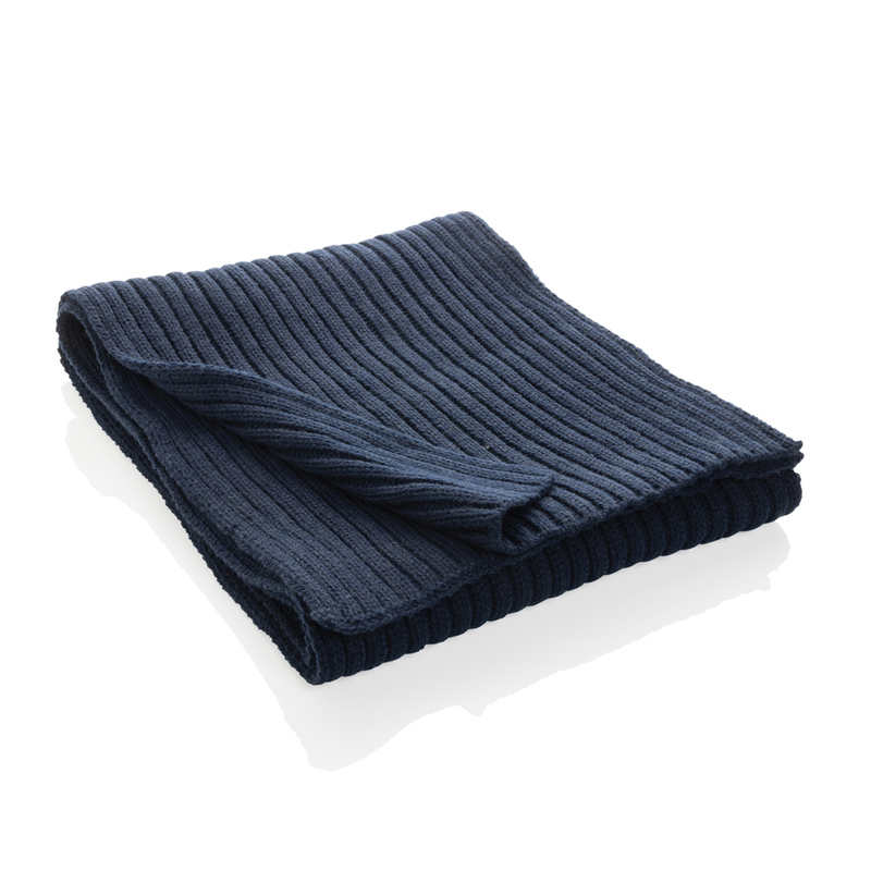 Вязаный шарф Impact из Polylana® AWARE™, 180x25 см с логотипом