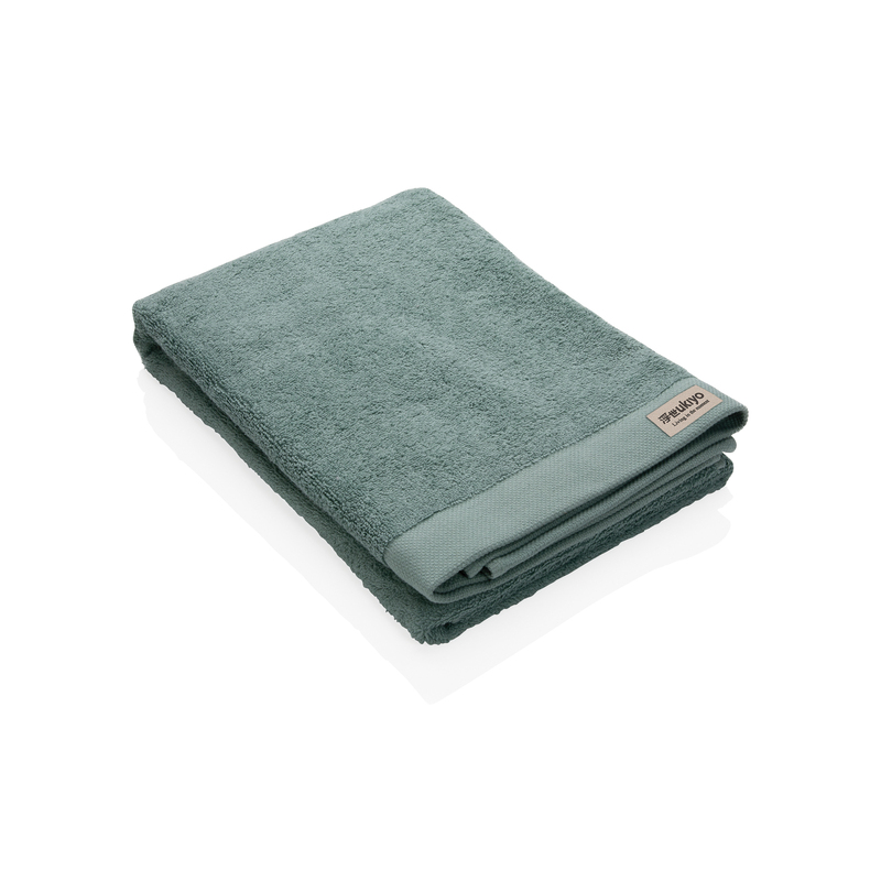 Банное полотенце Ukiyo Sakura из хлопка AWARE™, 500 г/м², 70x140 см с логотипом