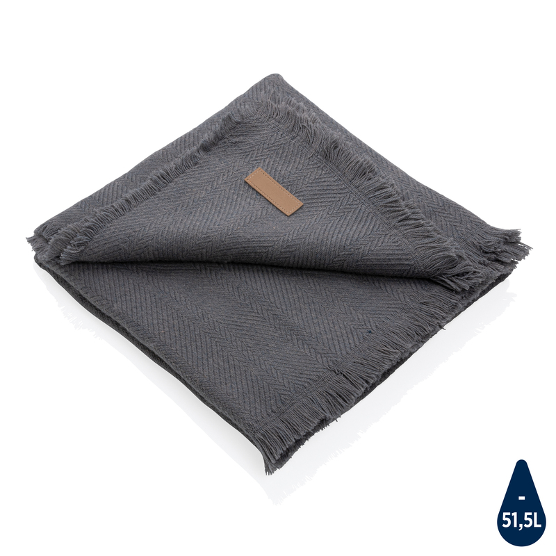 Плед Ukiyo из Polylana® Aware™, 130x150см с логотипом