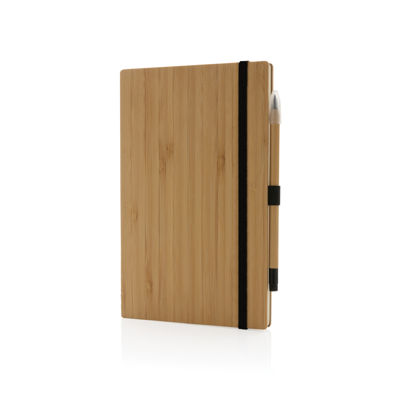 Блокнот с вечным карандашом Bamboo FSC® с логотипом