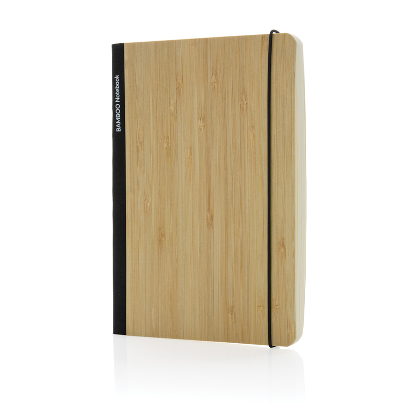 Блокнот Scribe с обложкой из бамбука, А5, 80 г/м² с логотипом