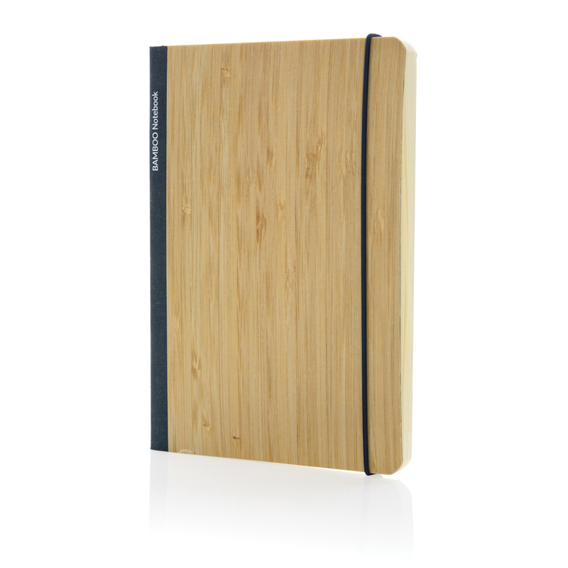 Блокнот Scribe с обложкой из бамбука, А5, 80 г/м² с логотипом
