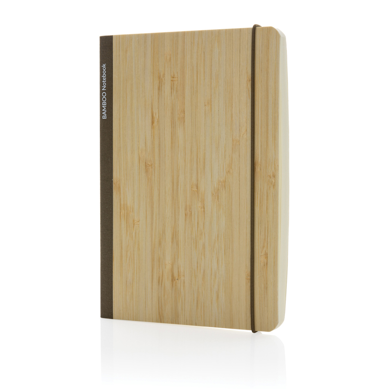 Блокнот Scribe с обложкой из бамбука, А5, 80 г/м² с логотипом