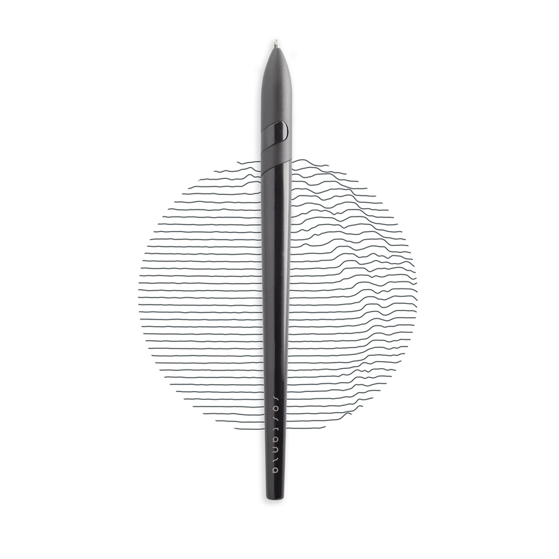 Шариковая ручка Pininfarina Sostanza BLACK с логотипом