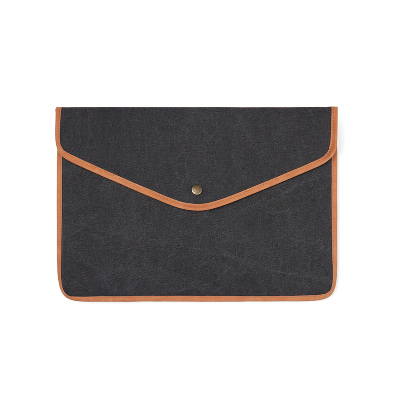 Чехол для ноутбука VINGA Bosler из переработанного канваса GRS, 16’’ с логотипом
