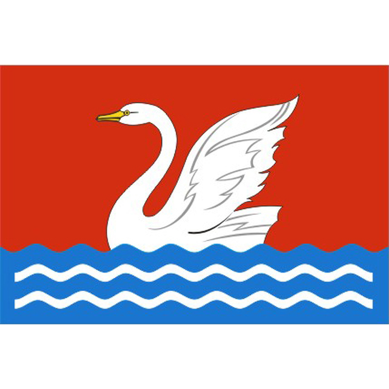 Флаг города Долгопрудный с логотипом