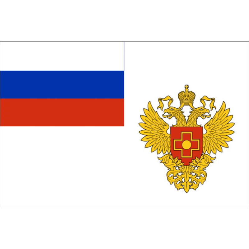 Флаг Федерального медико-биологического агентства с логотипом