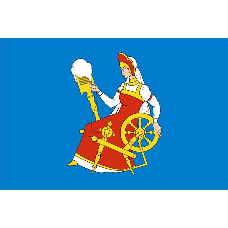 Флаг города Иваново с логотипом