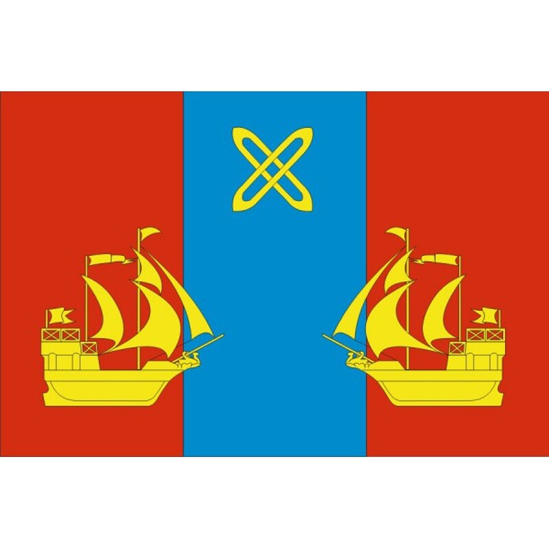 Флаг города Яхрома с логотипом