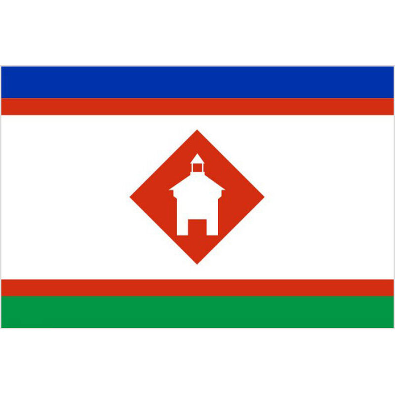 Флаг города Якутск с логотипом