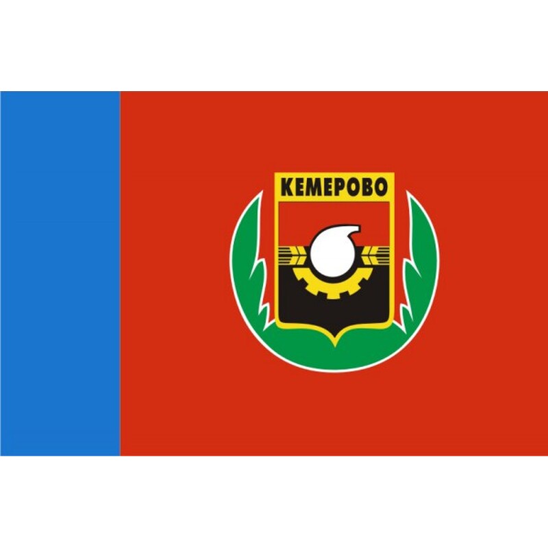 Флаг города Кемерово с логотипом