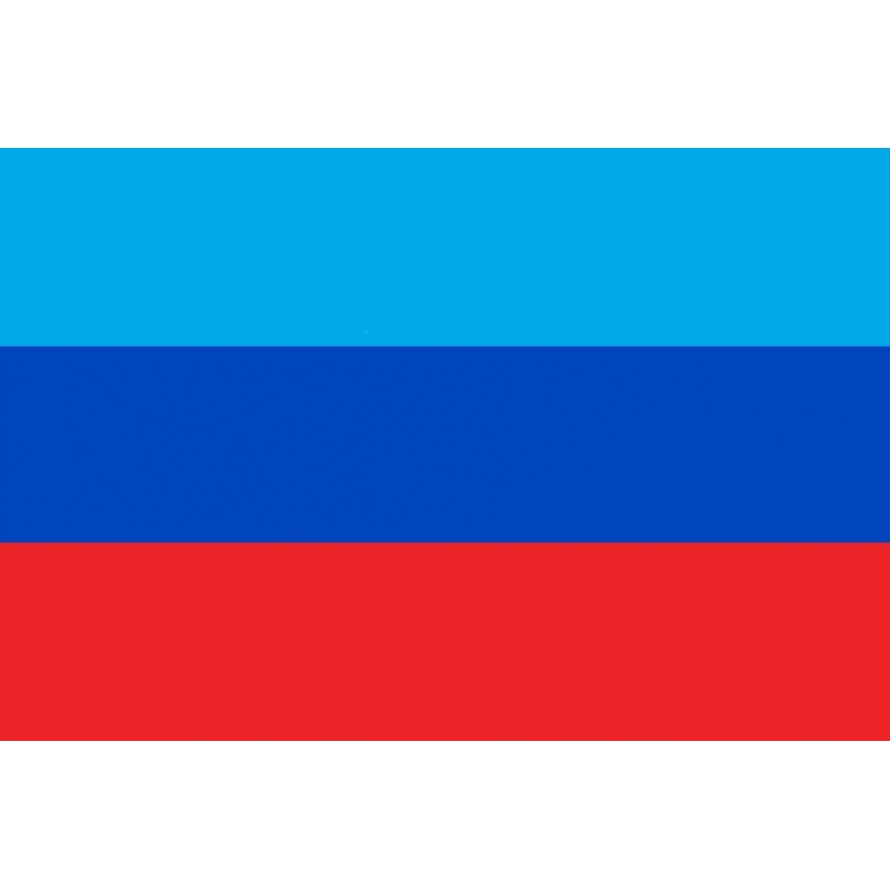 Флаг субъекта РФ Луганская народная республика ЛНР с логотипом