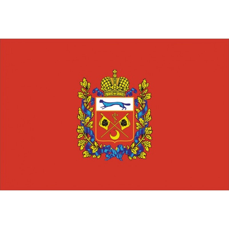 Флаг субъекта РФ Оренбургская область с логотипом